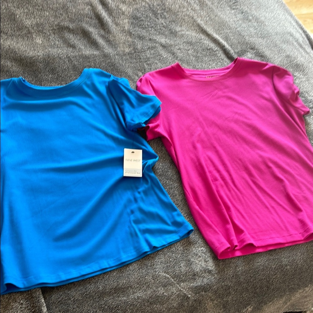 Blue and Pink T-Shirts